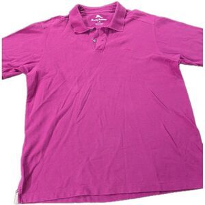 Tommy Bahama Polo Shirt Mens L Purple Golf Tennis Preppy Casual Executive Wear